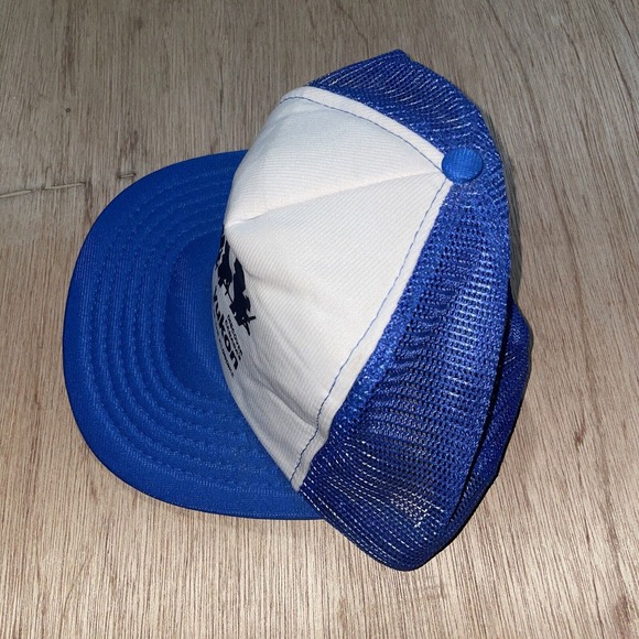 Vintage Discover Canada’s Yukon Trucker Hat Mesh Cap Blue SnapBack‎ - Picture 2 of 4